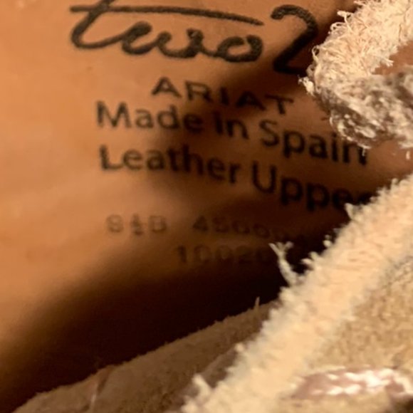 Ariat Suede Cowboy Shoes - Picture 7 of 8